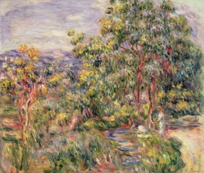 Pohled na Cagnes, kolem roku 1900